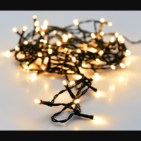 Márka nélkül / Without brand FÉNYFÜZÉR KÜLTÉRI 48 LED EXTRA MELEG FEHÉR 3,5M 8 FUNKCIÓS