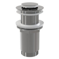 Alca ALCA CLICK/CLACK MOSDÓ LEERESZTŐ TÚLFOLYÓ NÉLKÜL, 5/4", FÉM, KIS DUGÓVAL