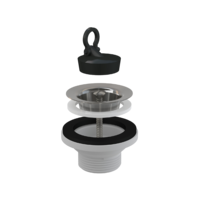 Alca ALCA LEERESZTŐSZELEP 5/4" ROZSDAMENTES RÁCCSAL DN63