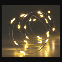 Márka nélkül / Without brand FÉNYFÜZÉR BELTÉRI 100 LED MELEG FEHÉR, 4,95M, LED TÁVOLSÁG:5CM