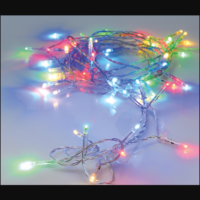 Márka nélkül / Without brand FÉNYFÜZÉR BELTÉRI 20LED MULTI COLOR, LED TÁVOLSÁG:10CM, IDŐZÍTŐ 8/16 ÓRA