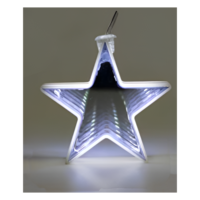 Somogyi Christmas Lighting SOMOGYI CHRISTMAS LIGHTING DÍSZFÜZÉR 12 LED HIDEG FEHÉR ELEMES 1M