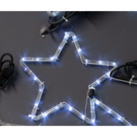 Eurolamp EUROLAMP FÉNYCSŐ CSILLAG DUPLA 56X55CM KÜL- ÉS BELTÉRI 72 LED FEHÉR MULTI FUNKCIÓS IP44