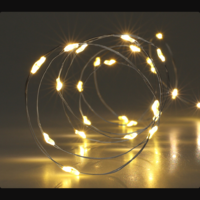 Márka nélkül / Without brand FÉNYFÜZÉR BELTÉRI 20LED MELEG FEHÉR 95CM, LED TÁVOLSÁG:5CM, IDŐZÍTŐS