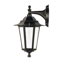 Praktiker Lighting Praktiker fekete lefelé álló kültéri falikar