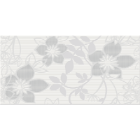 Cersanit Cersanit Calvano 29,7x60cm virágos fehér fényes dekorcsempe