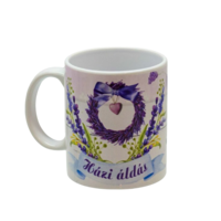 Márka nélkül / Without brand NAGY BÖGRE 325ML 10X12X8,5CM TÖBBFÉLE MINTÁVAL KERÁMIA