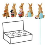 Márka nélkül / Without brand DEKOR NYUSZI PICK 5X3,5X7CM 25CM-ES PÁLCÁVAL 4-FÉLE