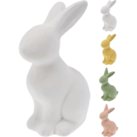 Márka nélkül / Without brand DEKOR ÜLŐ NYUSZI 6,5X8,5X13CM AGYAG 4-FÉLE SZÍNBEN