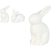 Márka nélkül / Without brand DEKOR NYUSZI 8X5,5X12CM FEHÉR 2-FÉLE