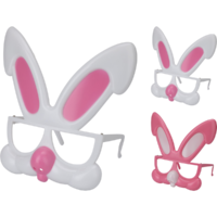 Márka nélkül / Without brand HÚSVÉTI NYUSZIS ÁLARC 18CM 2-FÉLE SZÍNBEN