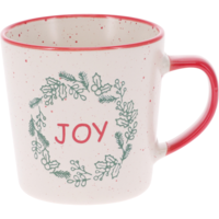 Márka nélkül / Without brand Karácsonyi bögre szett 2db-os 350ml 9x9x9cm többféle mintával, porcelán