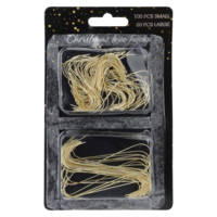 Márka nélkül / Without brand Szaloncukor akasztó 2-féle méret fém arany színű