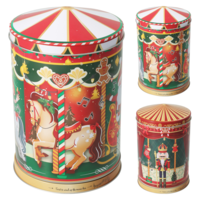 Márka nélkül / Without brand Karácsonyi tároló 20cm zenedoboz alakú 2-féle