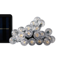 Eurolamp Solar 80 LED melegfehér mini gömb izzós fényfüzér