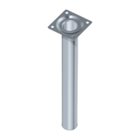 Element system ELEMENT SYSTEM ACÉLCSŐLÁB 20X3 CM, HENGERES, FEHÉR