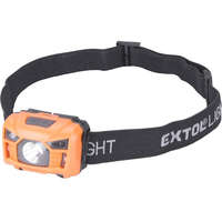 EXTOL EXTOL LED fejlámpa, 3 W, CREE XPL, 100 Lumen; tölthető akkuval, 3 funkció (teljes/ 1/2 fényerő, villogás), fehér+piros 43180