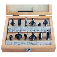 EXTOL EXTOL 44032 felsőmaró klt. 12db, kisebb szett (fadobozban) ; 8mm-es befogással