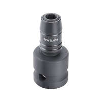 Fortum Fortum adapter, impakt 1/4" BIT-ek gépi befogásához, 1/2" gépi befogás, gyorskioldóval, CrMoV, hossz: 49 mm 4790002