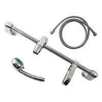 BALLETTO BALLETTO 830305 zuhany készlet, fényes; 3 funkciós fej, tömlő 150 cm, szappantartó, fali csúszka