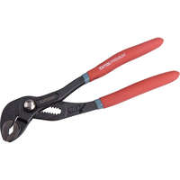 EXTOL EXTOL vízpumpa fogó, 250mm, CrV50, max nyitás 36 mm, szivacsos nyél, akasztós papír szerszámtartó 8813167