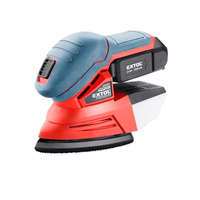 EXTOL EXTOL 8891844 akkus delta csiszoló, Share20V, 20V, Li-ion, 1db akku, 1db töltő, 2000 mAh, 123×95 mm, ford.: 11.000 f/perc