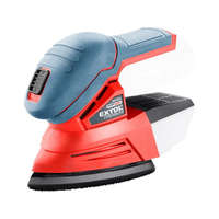 EXTOL EXTOL 8891845 akkus delta csiszoló, Share20V, 20V, Li-ion, AKKU és TÖLTŐ NÉLKÜL, 123×95 mm, ford.: 11.000 f/perc