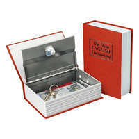 EXTOL EXTOL pénzkazetta, könyv típusú, 2db kulccsal, változó színekben, festett acél, műanyag/papír borítás ; 180×115×54mm 99016