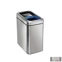 SimpleHuman SimpleHuman CW1470 20 literes nyitott tetejű, szelektív rozsdamentes szemetes