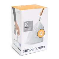 SimpleHuman SimpleHuman CW0264 Q-típusú egyedi méretezésű szemetes zsák újratöltő csomag (60 db)