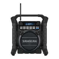 Sangean Sangean U-4 DBT BLACK DAB, FM-RDS, Bluetooth, Aux-in, strapabíró digitális rádió