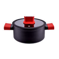 Perfect Home Perfect Home Straight Line tapadásmentes alumínium lábas üvegfedővel 20cm, 3L, indukciós 10406