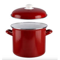 Perfect Home Perfect Home Piros Zománcozott Fazék fedővel 18 cm 15403