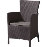 Allibert ALLIBERT IOWA/MONTANA polyrattan kerti fotel - barna (Méret:) 215520