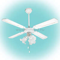 HOME HOME Mennyezeti ventilátor, fehér, 3xE27 lámpa, 105 cm, 50 W CF-1050-L