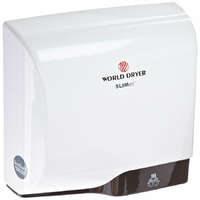World Dryer L-974 WORLD DRYER SLIMdri automata kézszárító, alumínium, fehér, 950 W, 10-12 mp, 83 dB
