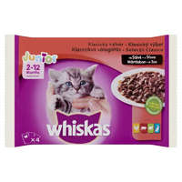 Whiskas Whiskas alutasak Multipack húsos mártásban JUNIOR 4x85g