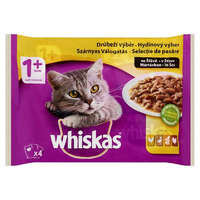Whiskas Whiskas alutasak Multipack szárnyas válogatás mártásban 4x85g