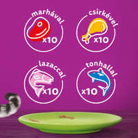 Whiskas Whiskas alutasak Multipack halas-húsos válogatás 40x85g