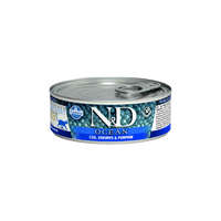 N&D N&D Cat Ocean konzerv tőkehal & garnélarák sütőtökkel 70g