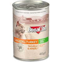 Bonacibo Bonacibo Canned Cat Foods Chicken & Turkey 400 g
