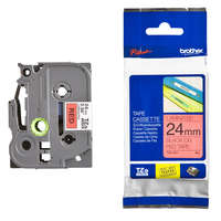 Brother Brother TZE-451 laminált P-touch szalag (24mm) Black on Red - 8m TZE451