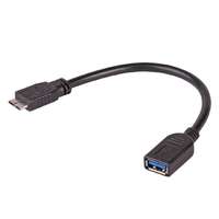 Akyga Akyga AK-AD-30 USB 3.0-AF / microUSB 3.0-B 15cm Adapter Black