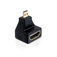 DeLock DeLock Adapter High Speed HDMI with Ethernet - micro D male > A female angled 65270