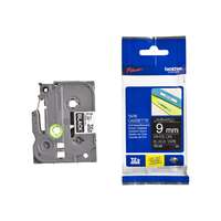 Brother Brother TZE-325 laminált nyomtatószalag (9mm) White on Black - 8m TZE325