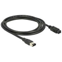 DeLock DeLock Cable FireWire 9 pin male > 6 pin male 2m Black 82596