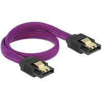 DeLock DeLock SATA cable 6 Gb/s 30cm straight / straight metal Purple Premium 83690