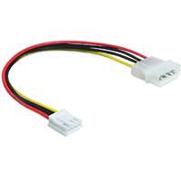 DeLock DeLock Cable Power 4 pin male > 4 pin floppy female 24cm 83184