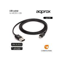Approx Approx APPC38 microUSB - USB kábel 1m Black