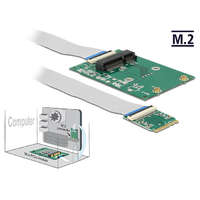 DeLock DeLock Converter M.2 Key A+E male > 1x Mini PCIe Slot half size / full size with flexible cable 62848